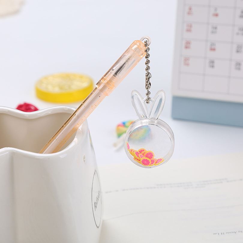 Bút Gel Nước Mực Đen Thỏ Xinh Nhiều Màu H76