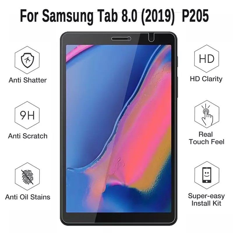 Phim Kính Cường Lực Chống Trầy Xước Toàn Màn Hình Samsung Galaxy Tab A 8.0 2019 P205 (Có Bút) Cho 8.