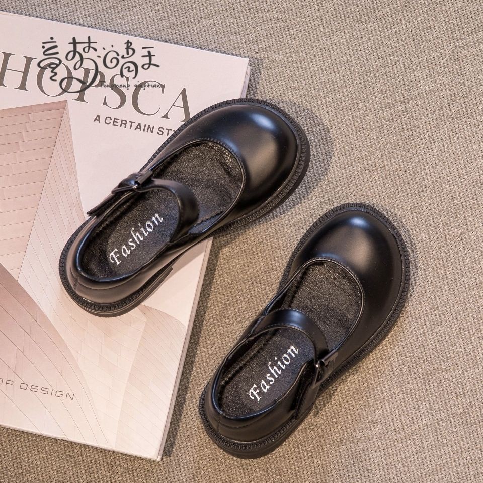 Giày Công Chúa Đế Mềm Bằng Da Thời Trang Mùa Thu Cho Bé Gái 2022