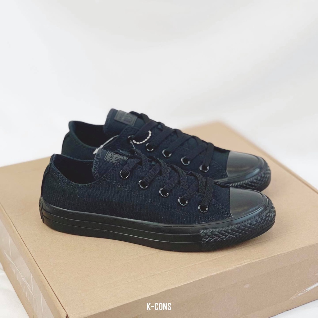 Chuck Taylor Monochrome Black | Giày Thể Thao Full Đen Cổ Thấp