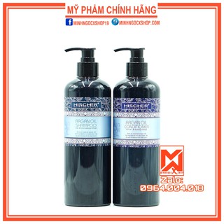 Dầu gội xả phục hồi hư tổn hischer argan oil 500ml - chính hãng
