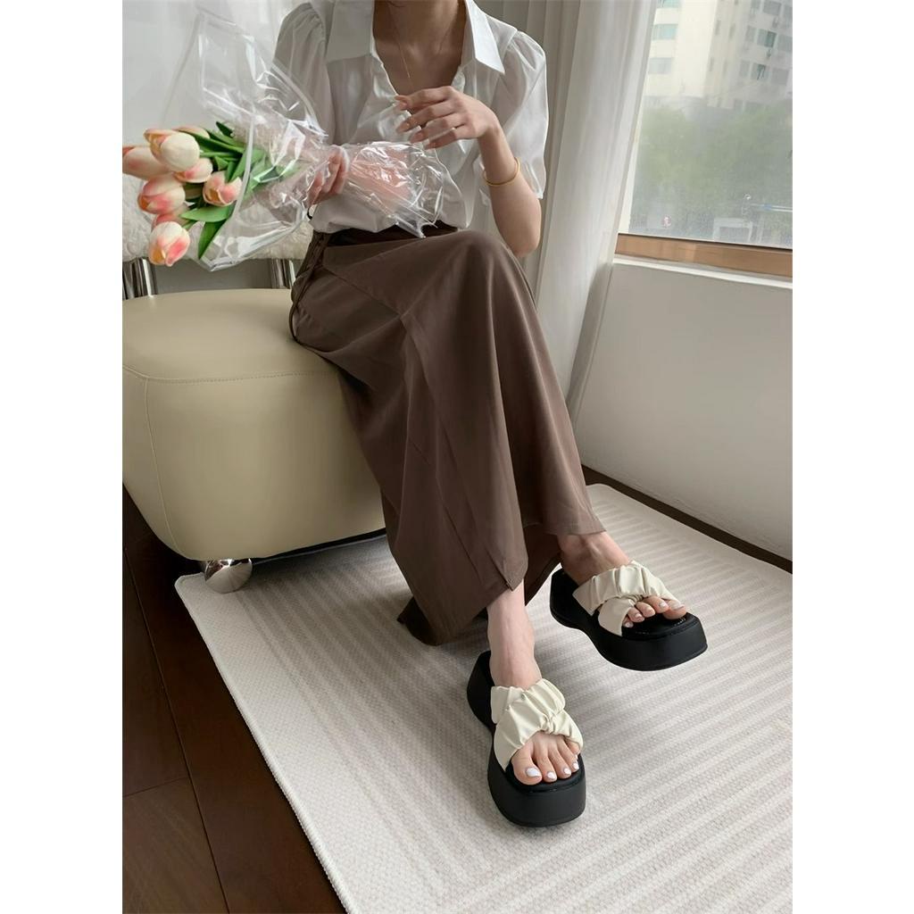 Dép Xỏ Ngón Đế Dày Quai Chéo Mùa Hè Phong Cách Mới 2023