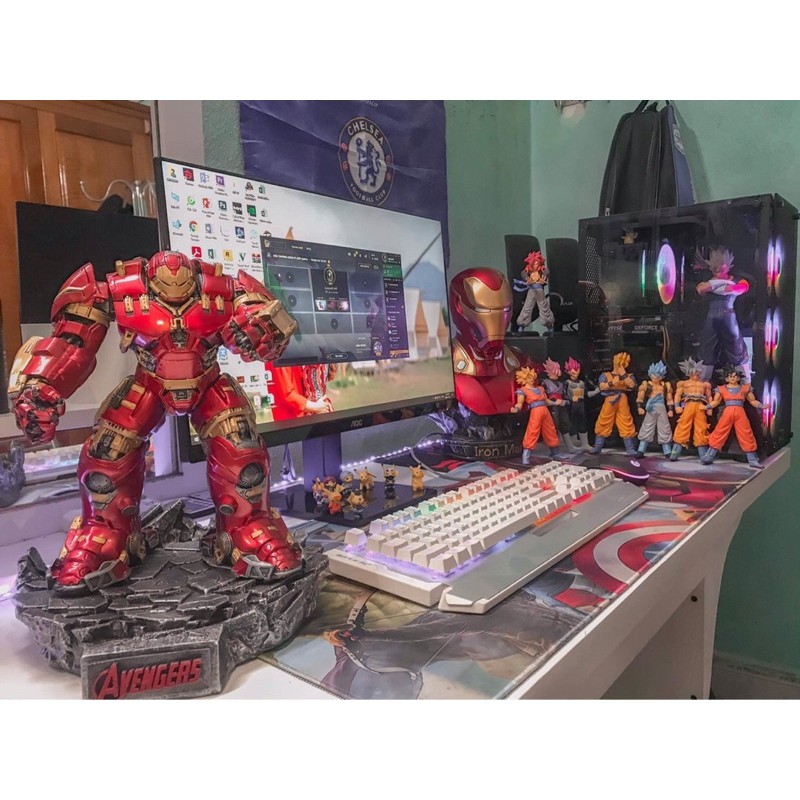 Tượng mô hình Hulkbuster bản 1.0 đúc đặc có kèm đế