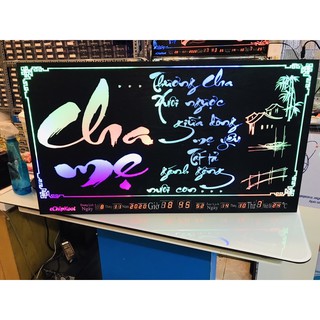 Đồng hồ led tranh lịch vạn niên cha mẹ