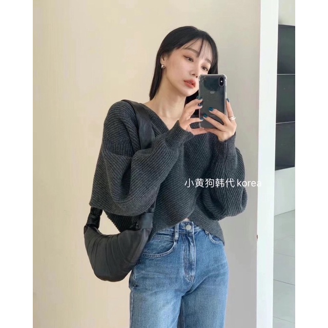 (Ảnh thật) Áo len dài tay vạt chéo Hàn Quốc loại 1 | BigBuy360 - bigbuy360.vn