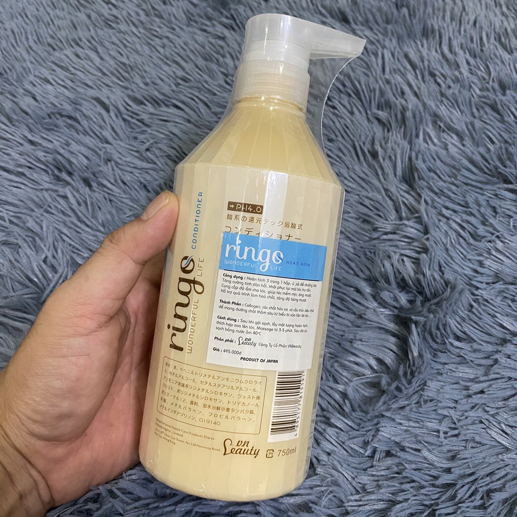 Dầu xả hoàn hình phục hồi mềm mượt Ringo Conditioner 750ml