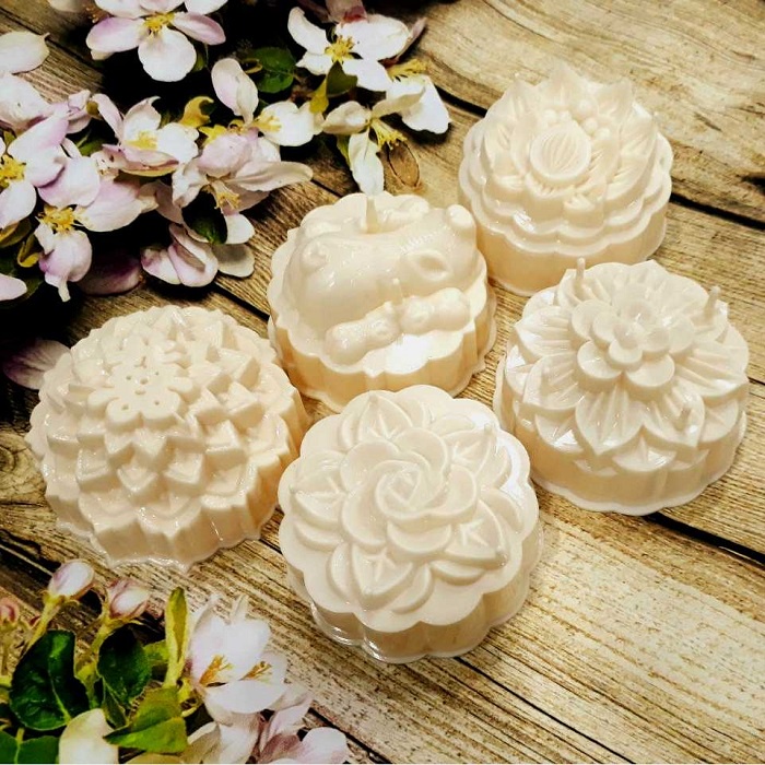 Khuôn bánh trung thu rau câu 80gr - 150gr - 200gr - 250gr - 300gr. khuôn nhựa cứng dùng làm rau câu, ép xôi, bánh TT dẻo