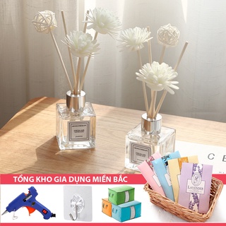 Lọ Nước Hoa VUÔNG/Tròn Khuếch Tán Tinh Dầu - Lọ Hoa Trang Trí - Kèm Hoa Khô