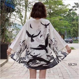 Áo haori cosplay hắc điêu xuất sơn hàng độc a20