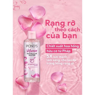 Nước tẩy trang Pond vitamin và hoa hồng sáng da Pond vitamin micellar water brightening rose