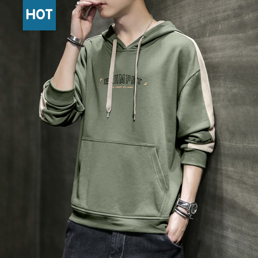 Áo Hoodie Nam Thời Trang In Họa Tiết Chữ EKHMPST Tinh Tế Phối Hợp Hai Màu Zenkonam MEN TOP 151C GR