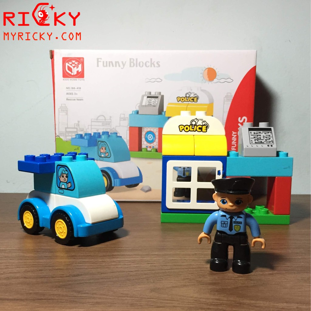 Bộ lắp ráp  cho bé - Funny Blocks miếng lớn - size Duplo