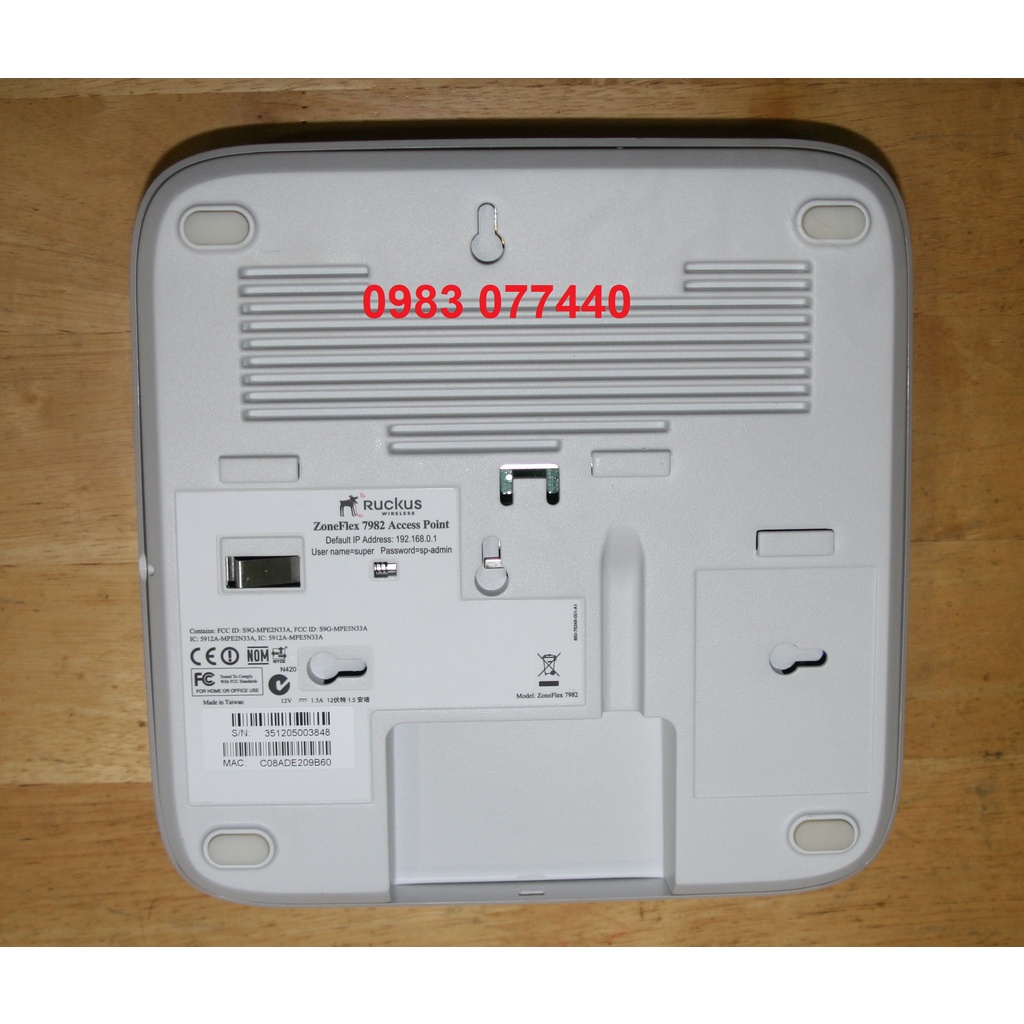 Bộ phát sóng Wifi siêu xa, chịu tải cao, xuyên tường cực mạnh Ruckus 7982