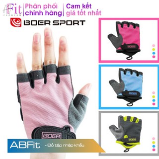 Găng tay tập gym BOER hở ngón - Dụng cụ thể thao