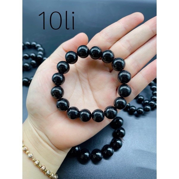 Vòng Tay Đá Ngọc Onyx Đen Phong Thuỷ