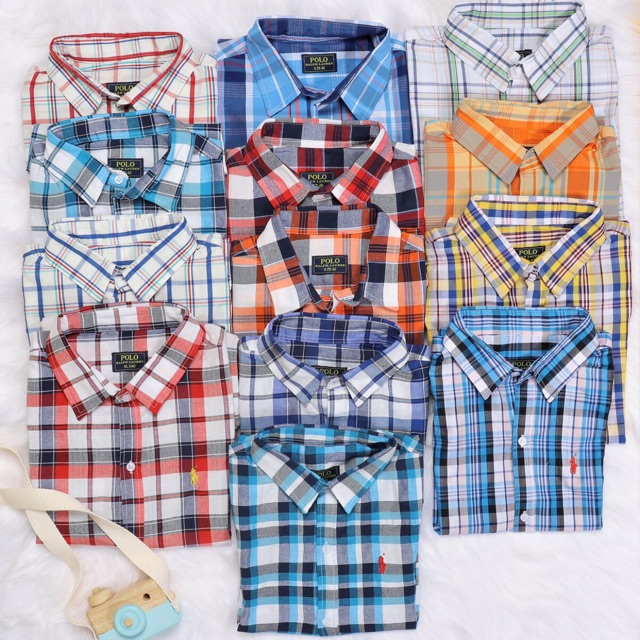 Áo sơ mi Polo bé trai size đại