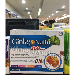 Viên bổ não Ginkgo Natto Q10 (hộp 100 viên)