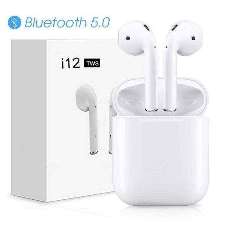 SHOP UY TÍN SỐ 1 SHOPEE Tai nghe bluetooth i12 dòng tai nghe giá rẻ - Tai nghe có mic với tai nghe không dây mọi điện th