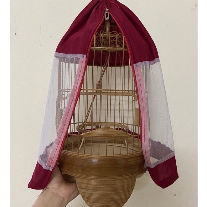 Áo lồng chim Halosung áo lồng khuyên lưới hoa cao cấp phụ kiện lồng chim PK112