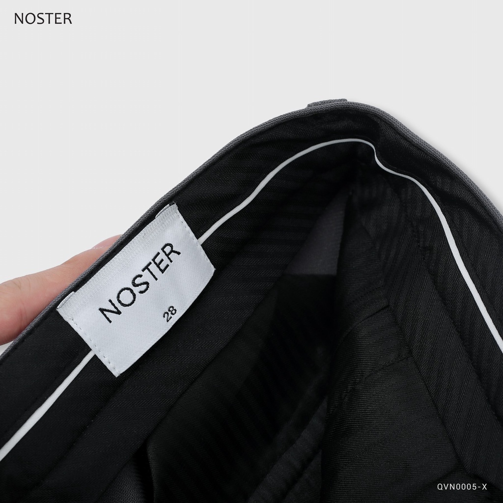 Quần vải nam basic, dáng hàn, chất vải mềm, chống xù, bai màu, co dãn nhẹ - Thương hiệu NOSTER mã QVN0005