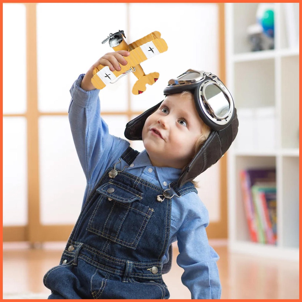Mô Hình Máy Bay Mini Bằng Kim Loại Phong Cách Cổ Điển Dùng Trang Trí Phòng Bé Trai