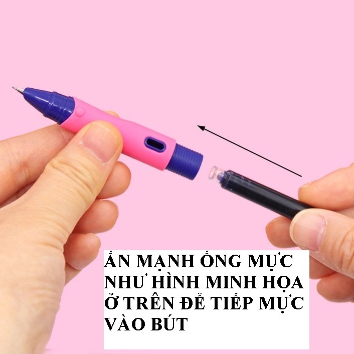 Ống Mực Xoá Được Dành Riêng Cho Bút Máy (Màu Xanh/Màu Tím)