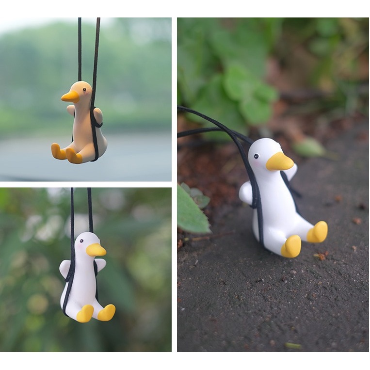 đồ trang trí XIAODUOJIAJU hình vịt dễ thương cho ô tô
