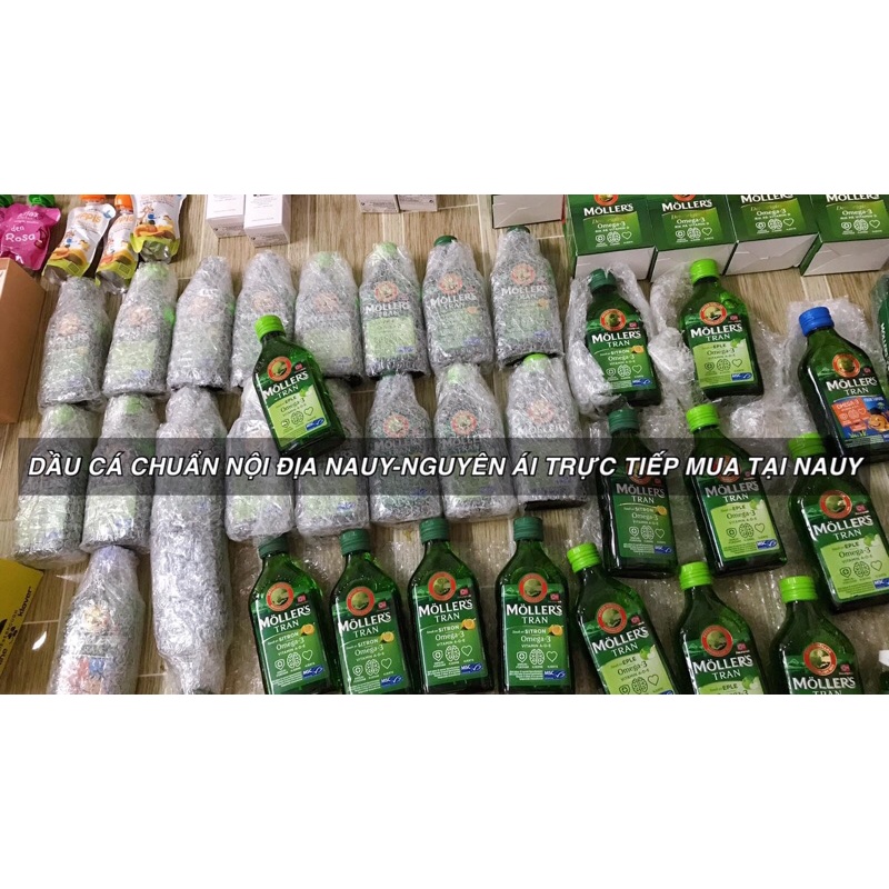 Dầu Gan Cá Tuyết Mollers Tran DHA Nauy [ Hương Chanh 250ml] | Thế Giới Skin Care