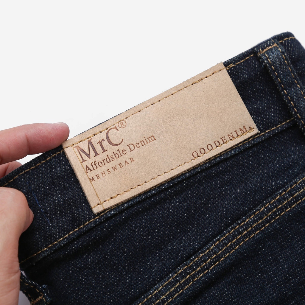 Quần jean nam trơn cao cấp MRC 044 chất denim co giãn nhẹ 2 chiều - MENFIT