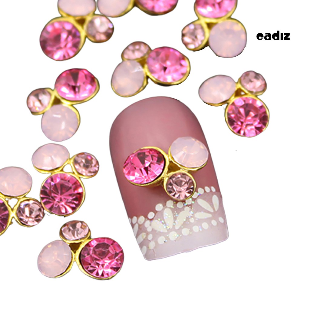 [Hàng mới về] Bộ 10 Đá Trang Trí Móng Tay Nhiều Màu Tinh Tế