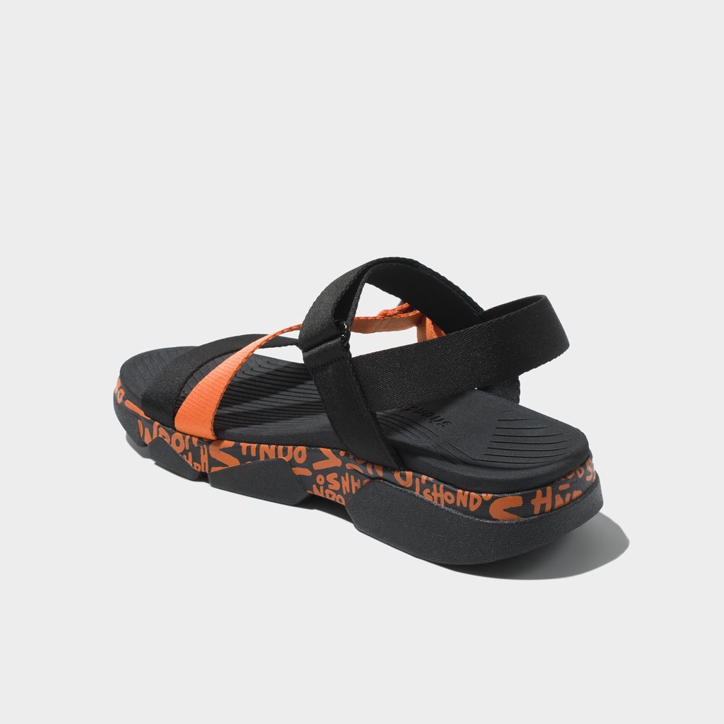 Giày sandal SHONDO F7 track MONOGRAM vẽ tay cam F7T1089