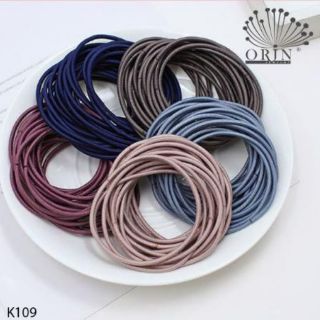 [FreeShip – Xả kho]Thun cột tóc nhiều màu - loại tốt set 3 dây -