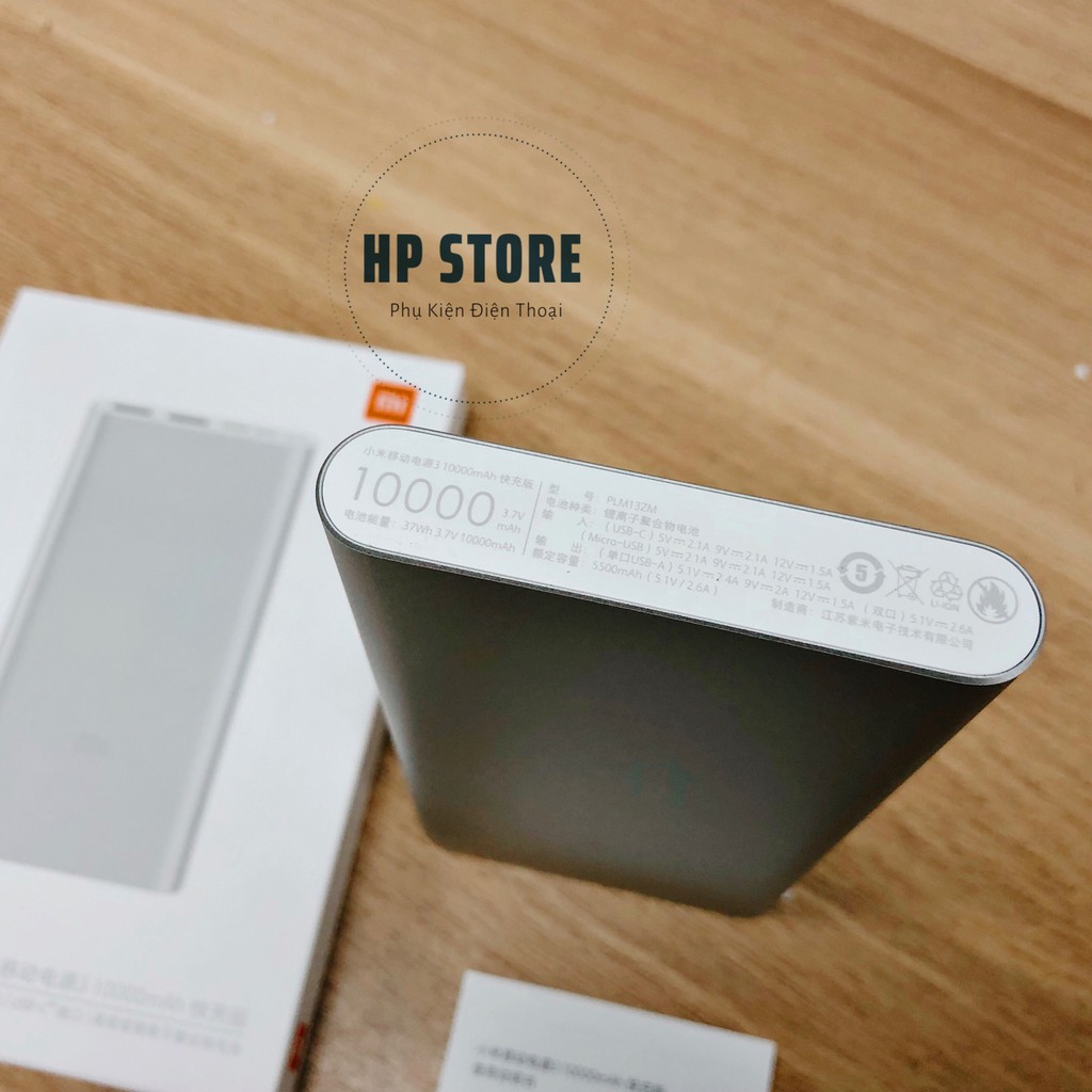 Pin Sạc Dự Phòng Xiaomi 10000mah Gen 3 Chính Hãng, Hỗ Trợ Sạc Nhanh 18W Bản Quốc Tế - Bảo Hành 6 Tháng