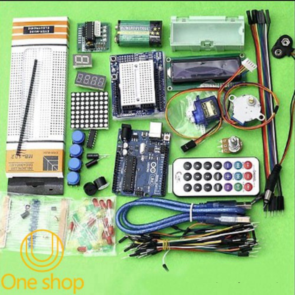 Combo Bộ Kit Học Tập Arduino Uno R3 V1 Cơ Bản (BH 06 Tháng)