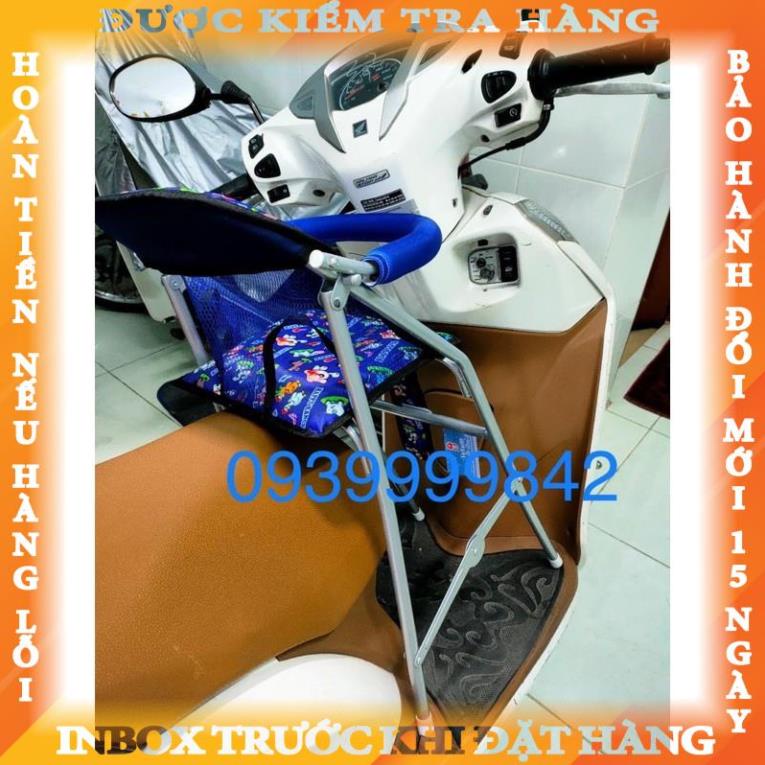 Ghế ngồi xe máy xếp gọn có vòng bảo vệ xe Lead, Scr, Shark, Acruzo cauly