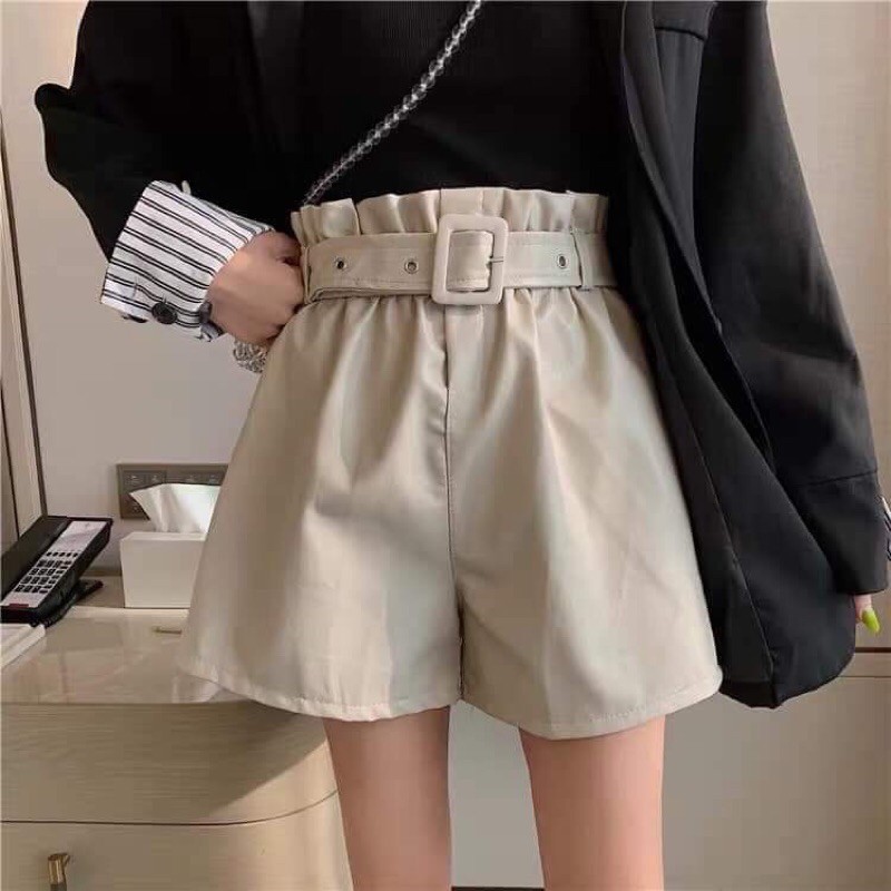 Quần da có thắt lưng xinh xắn (ảnh thật ở cuối)