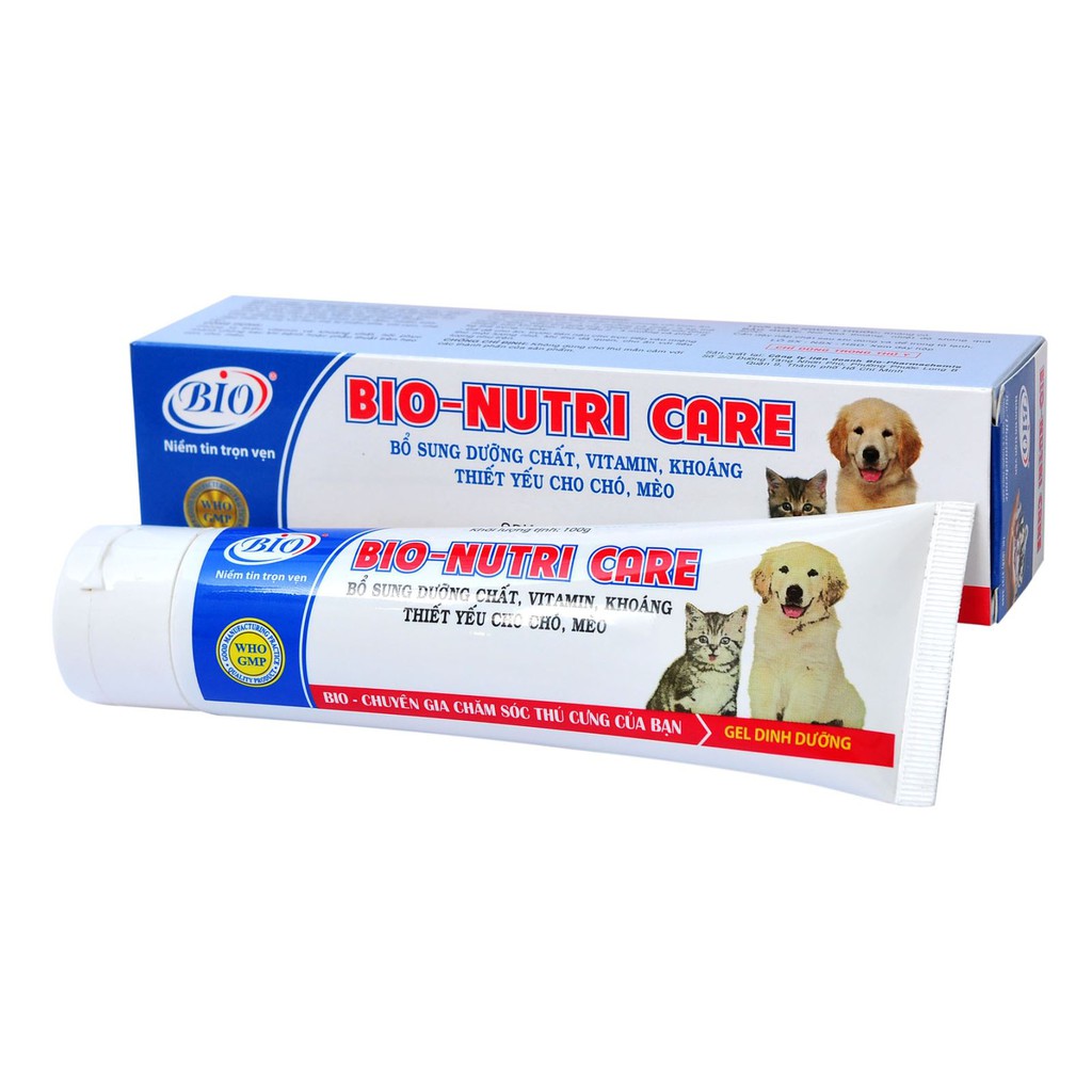 [Giá rẻ] BIO-NUTRI CARE [ 1 chai x 100g ] BỔ SUNG SỨC KHỎE CHO PET THÚ CƯNG CHÓ MÈO