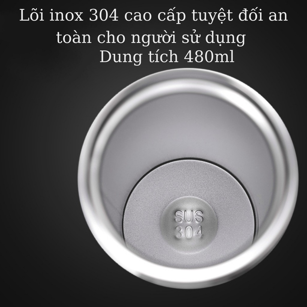 Bình giữ nhiệt 6 lớp TiLoKi TGN04 giả da chống xước dung tích 480ml | BigBuy360 - bigbuy360.vn