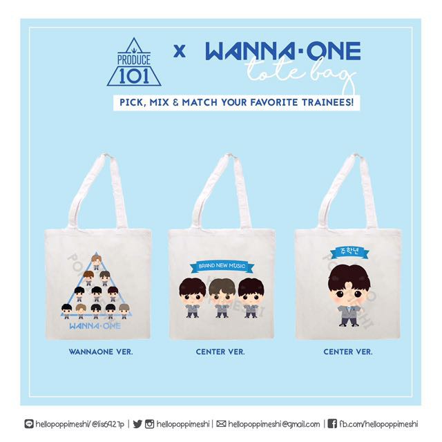 Túi tote Wanna one túi tote thần tượng TT16