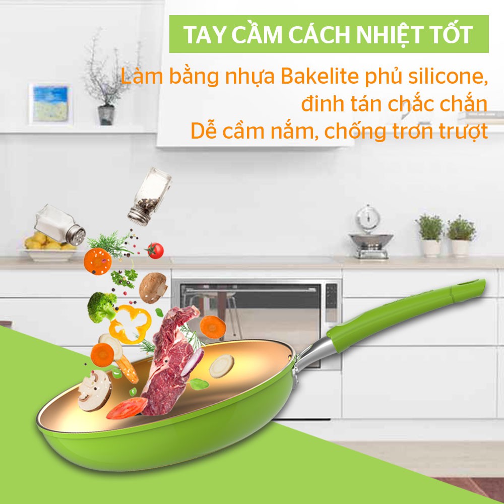 [Mã LIFEHL25 giảm 10% đơn350K] Cặp chảo chống dính đáy từ SUNHOUSE SHG112026MGC