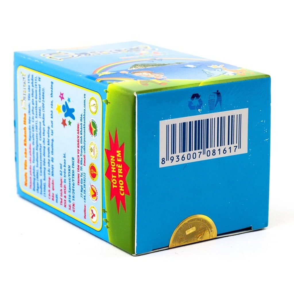 Nước Yến Sào Trẻ Em Khánh Hòa Sanest for Kids Lọ 62ml (Dành cho trẻ em)