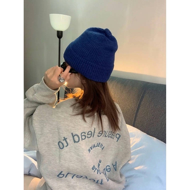 Áo nỉ nữ dài tay cổ tròn thời trang Hàn | BigBuy360 - bigbuy360.vn