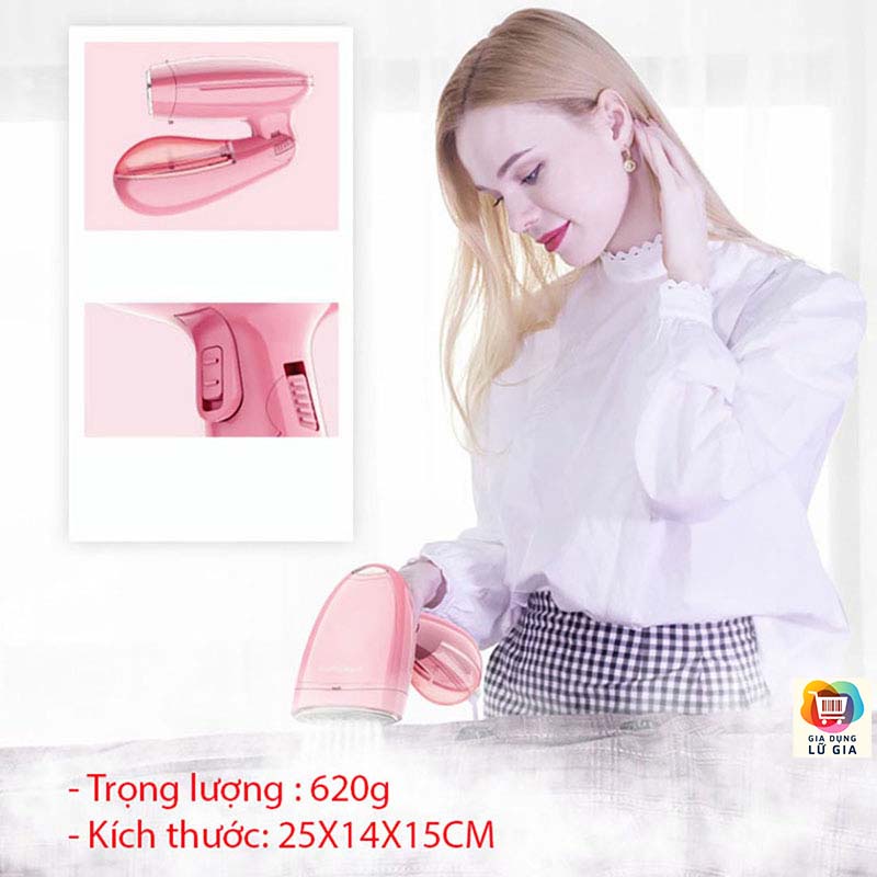 Bàn ủi hơi nước-Bàn là hơi nước cầm tay gấp gọn cao cấp Sokany 360 bàn ủi mini du lịch đa năng tiện lợi [BÀN ỦI]