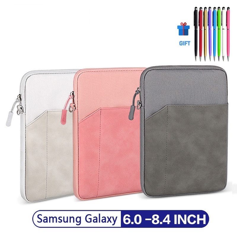 Túi Đựng Máy Tính Bảng Mềm Có Khóa Kéo Cho Samsung Galaxy Tab A 8.4 A7 Lite T220 T307U T290 8.0 P200 T710 T230