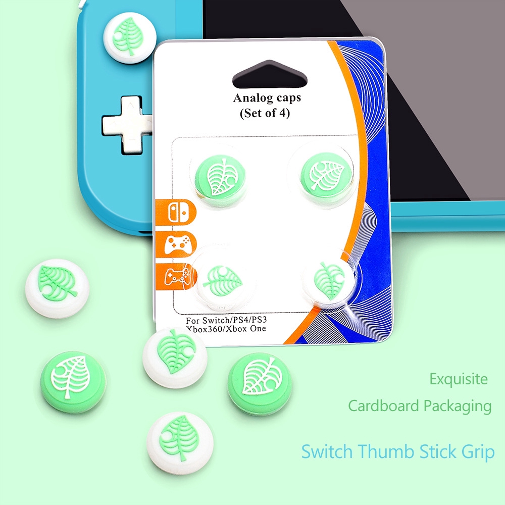 Set 4 vỏ bọc tay cầm điều khiển trò chơi bằng silicon hình thú cho Nintendo Switch Lite