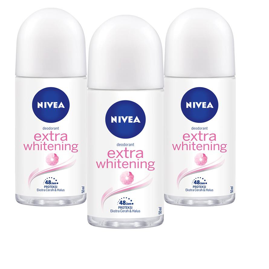 (Giảm Giá) Cuộn Lăn Khử Mùi Siêu Trắng Nivea 50ml