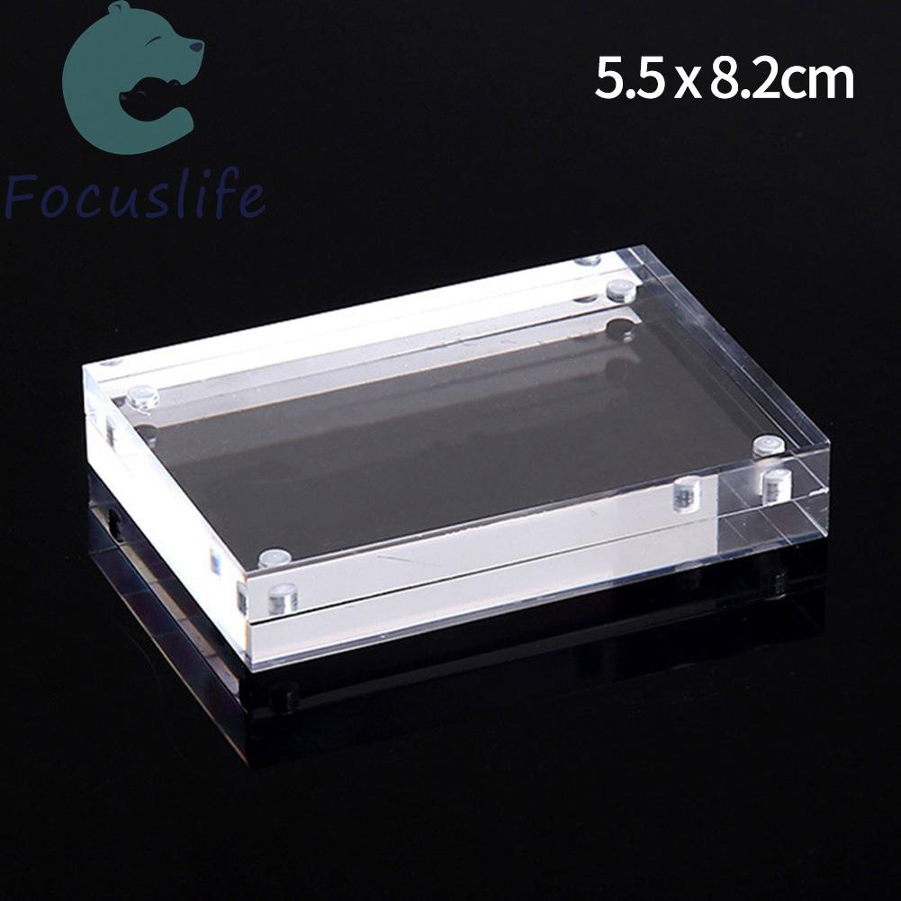 Giá đỡ khung ảnh bằng acrylic trong suốt có nam châm dùng để bàn trang trí