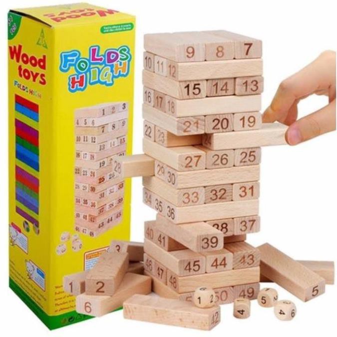 Rút gỗ số - Jenga cỡ lớn cao cấp