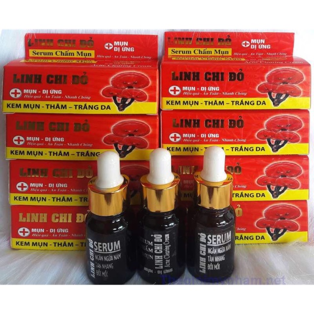 Serum Mụn Linh Chi Đỏ 10ml ( ngọc trinh)