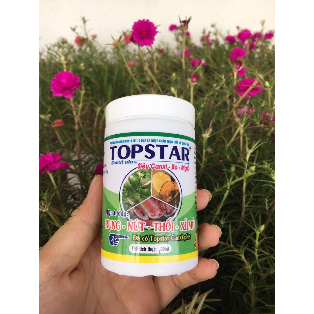 PHÂN BÓN TOPSTAR CANXI HŨ 100ML - TĂNG CƯỜNG CANXI CHO CÂY